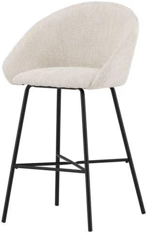 Venture Design Baro kėdė, aksomo Teddy 2 vnt., 54x59x96 cm, Balta