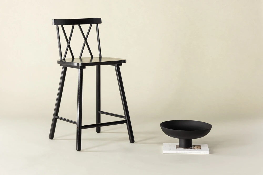 Venture Design Baro kėdė, Mollöström 2 vnt., 90x43 cm, Juoda