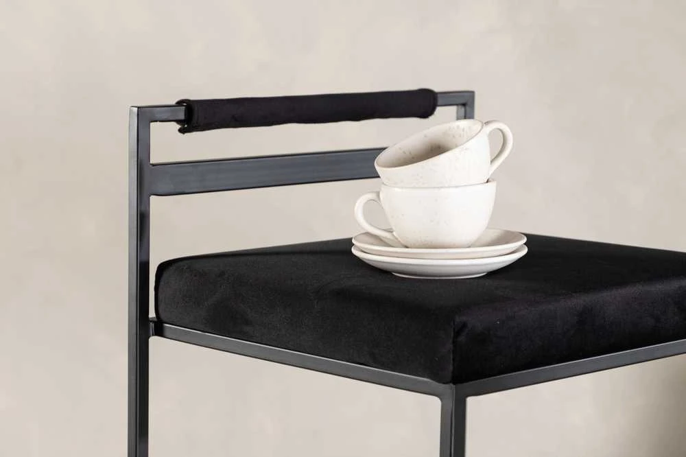 Venture Design Baro kėdė, Opelika, 2 vnt., 41x45x80 cm, Juoda