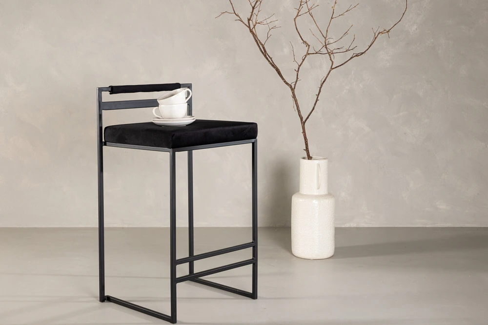 Venture Design Baro kėdė, Opelika, 2 vnt., 41x45x80 cm, Juoda