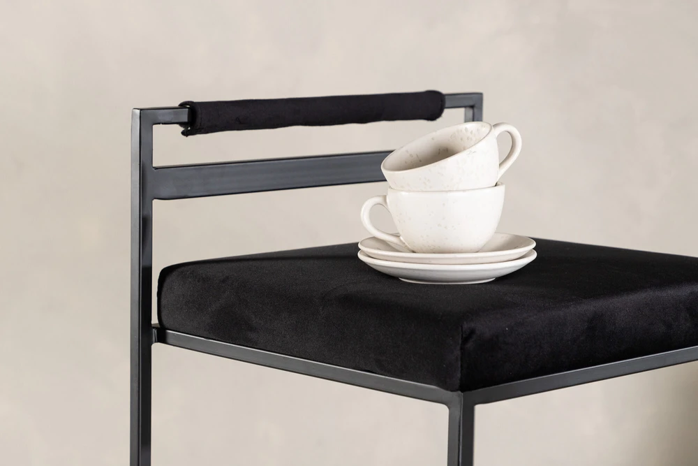 Venture Design Baro kėdė, Opelika, 2 vnt., 41x45x80 cm, Juoda