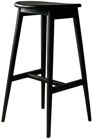 Venture Design Baro kėdė Orust 43x36x77 cm juoda guminė mediena