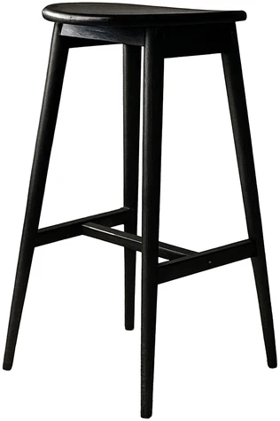 Venture Design Baro kėdė Orust 43x36x77 cm juoda guminė mediena
