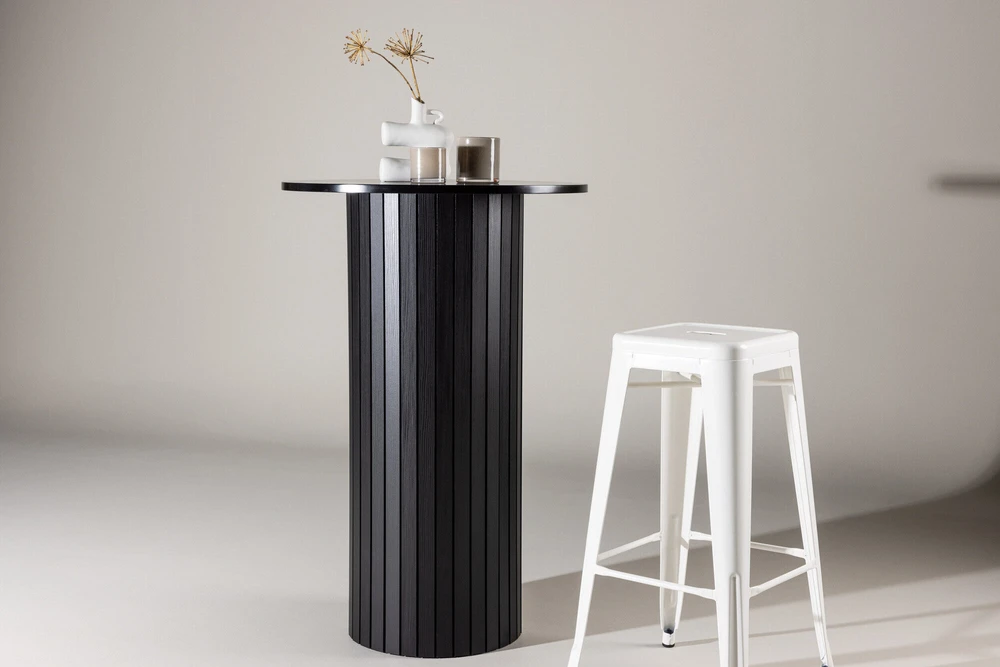 Venture Design Baro stalas, Härön, ⌀70 cm, Juodas