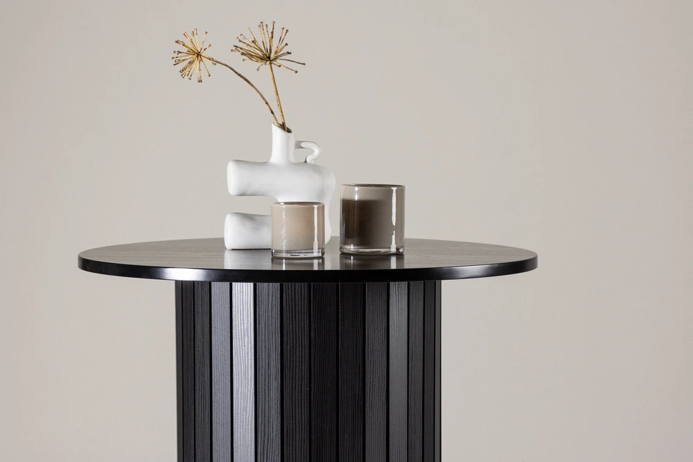 Venture Design Baro stalas, Härön, ⌀70 cm, Juodas