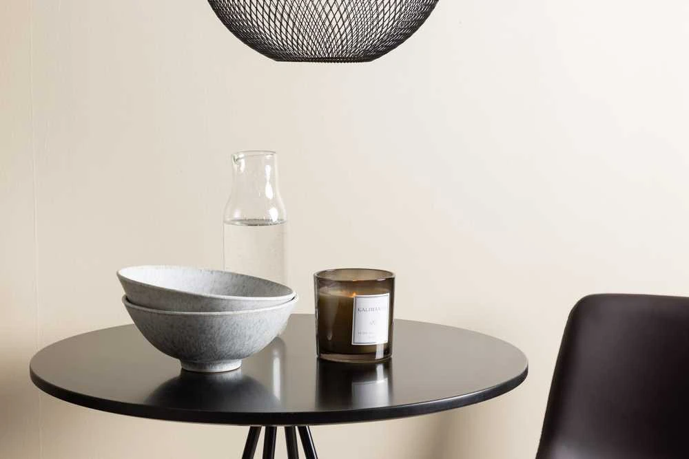 Venture Design Baro stalo ir baro kėdžių komplektas 60 cm juoda ruda MDF metalas