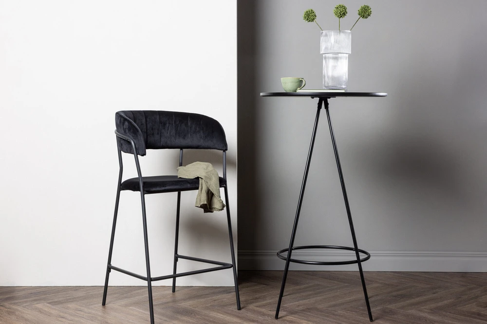 Venture Design Bistro baro stalas, φ60, juodas