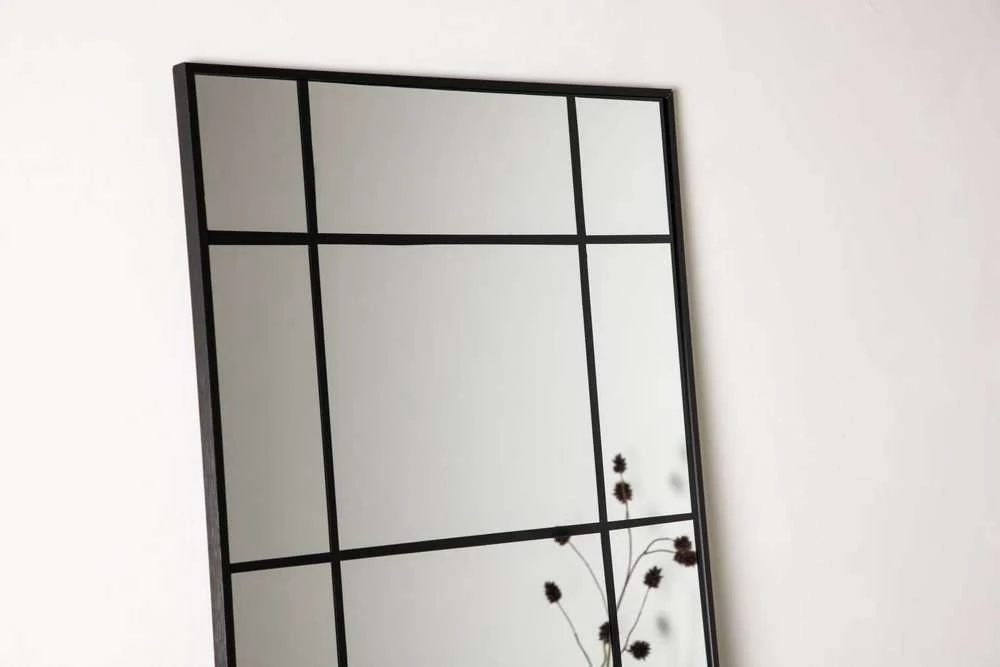 Venture Design Didelis veidrodis, Ežeras, 90x180 cm, Juodas