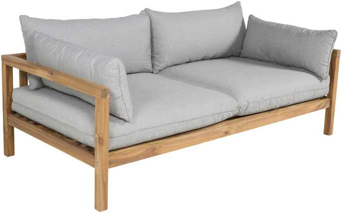 Venture Design Dvigubas Sofa Benčas, Marion, 92x56x185 cm, Pilka