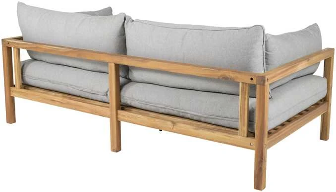 Venture Design Dvigubas Sofa Benčas, Marion, 92x56x185 cm, Pilka