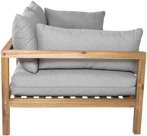 Venture Design Dvigubas Sofa Benčas, Marion, 92x56x185 cm, Pilka