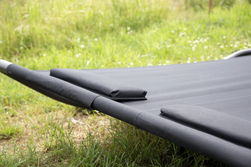 Venture Design Dvigulė kėdė lova, Gordo, 200x180 cm, Juoda