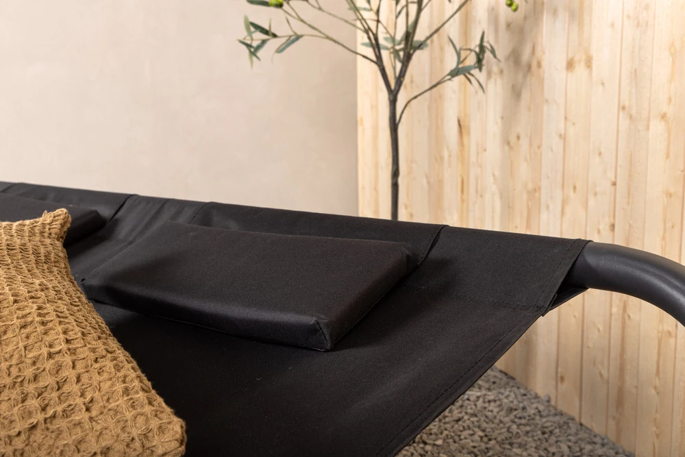 Venture Design Dvigulė kėdė lova, Gordo, 200x180 cm, Juoda