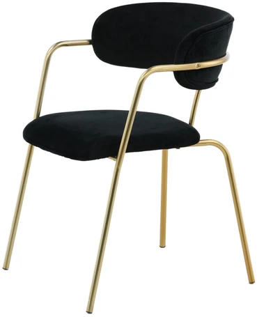 Venture Design Fotelis Arrow 47x47x44 cm Juodas aksomas