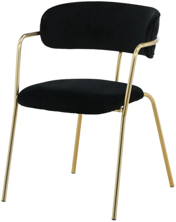 Venture Design Fotelis Arrow 47x47x44 cm Juodas aksomas