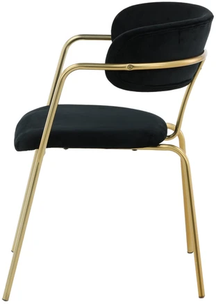 Venture Design Fotelis Arrow 47x47x44 cm Juodas aksomas