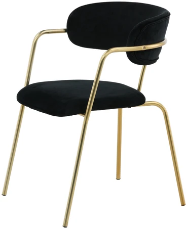 Venture Design Fotelis Arrow 47x47x44 cm Juodas aksomas