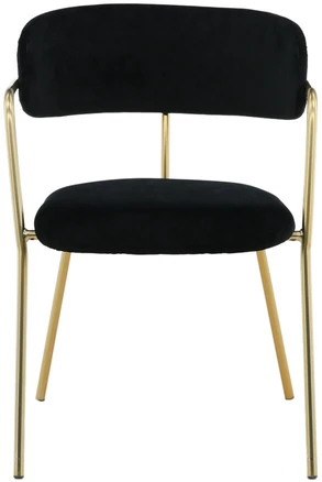 Venture Design Fotelis Arrow 47x47x44 cm Juodas aksomas