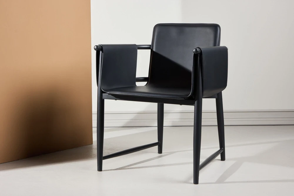 Venture Design Fotelis Bjäre 60x61x78 cm Juodas metalinis rėmas