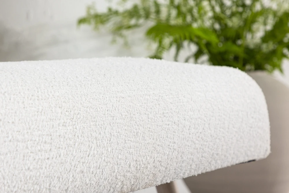 Venture Design Fotelis, Bloom viengulė sofa, 89x95x70 cm, Balta