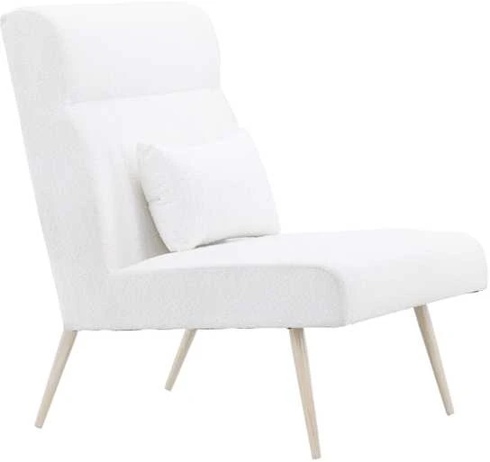 Venture Design Fotelis, Bloom viengulė sofa, 89x95x70 cm, Balta