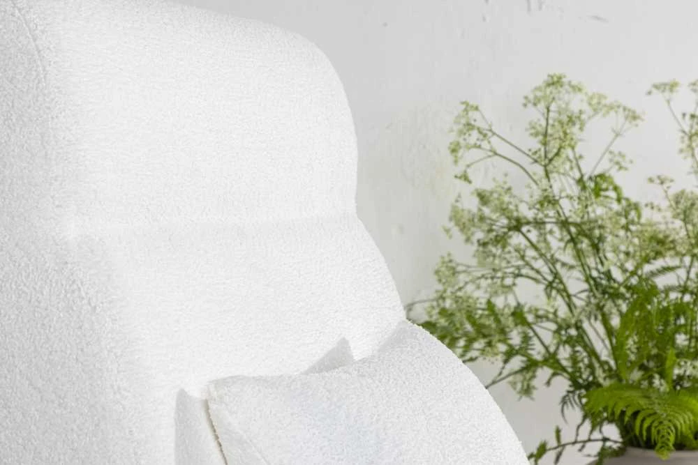 Venture Design Fotelis, Bloom viengulė sofa, 89x95x70 cm, Balta