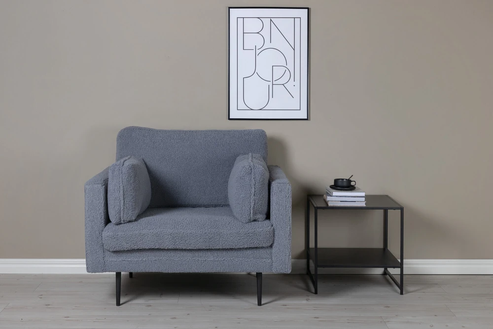 Venture Design Fotelis, Boom Single, 86x84x110 cm, Tamsiai pilka