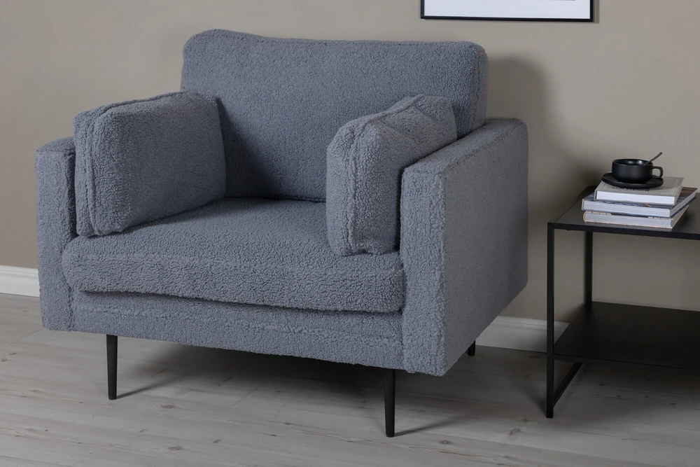 Venture Design Fotelis, Boom Single, 86x84x110 cm, Tamsiai pilka