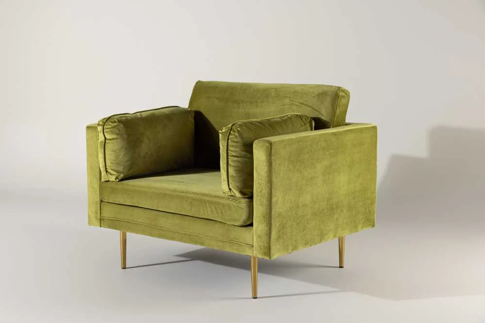 Venture Design Fotelis, Boom Single Velvet, 86x84x110 cm, Žalias