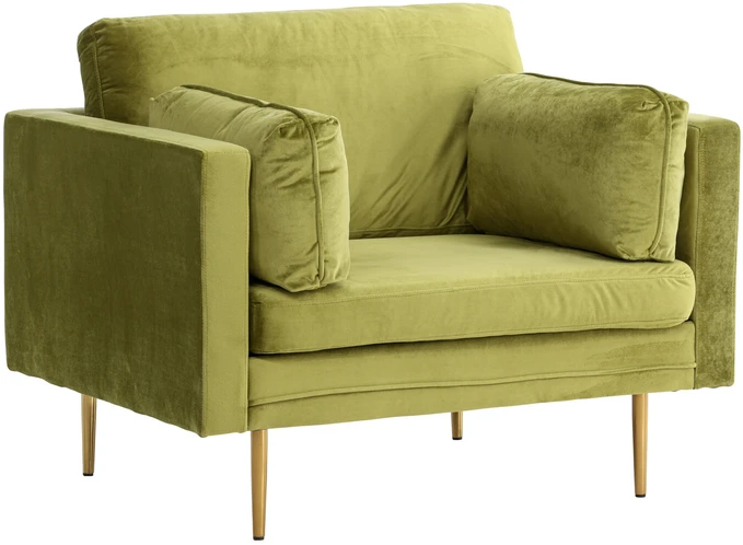 Venture Design Fotelis, Boom Single Velvet, 86x84x110 cm, Žalias