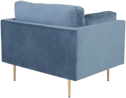 Venture Design Fotelis, Boom viengubas veliūnas, 86x84x110 cm, Mėlyna