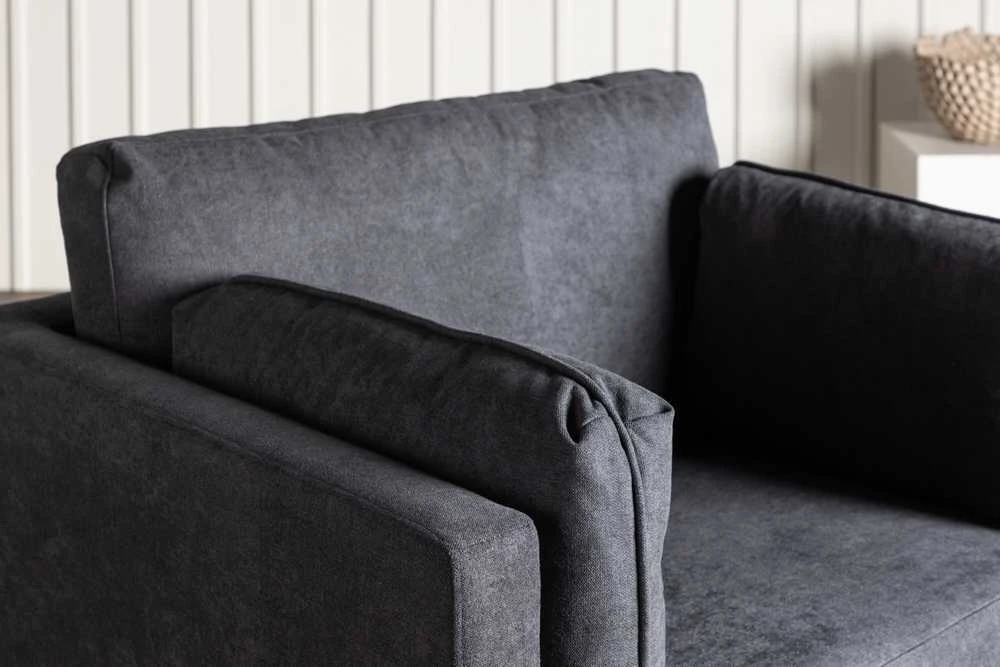 Venture Design Fotelis, Boom viengulė sofa, 86x84x110 cm, Juoda