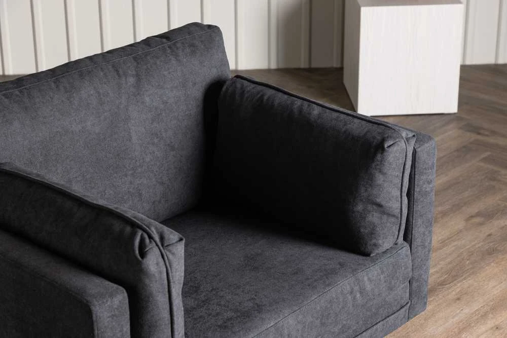Venture Design Fotelis, Boom viengulė sofa, 86x84x110 cm, Juoda