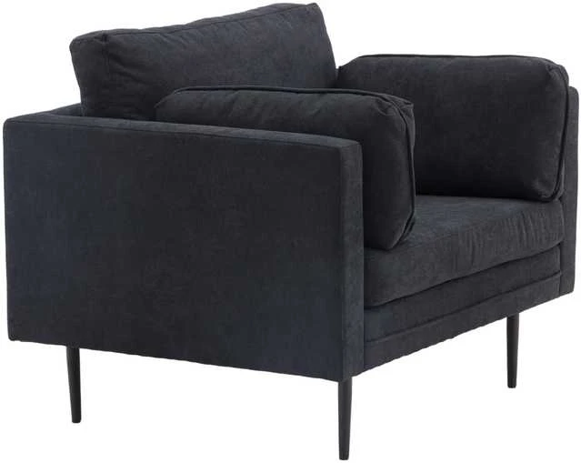 Venture Design Fotelis, Boom viengulė sofa, 86x84x110 cm, Juoda