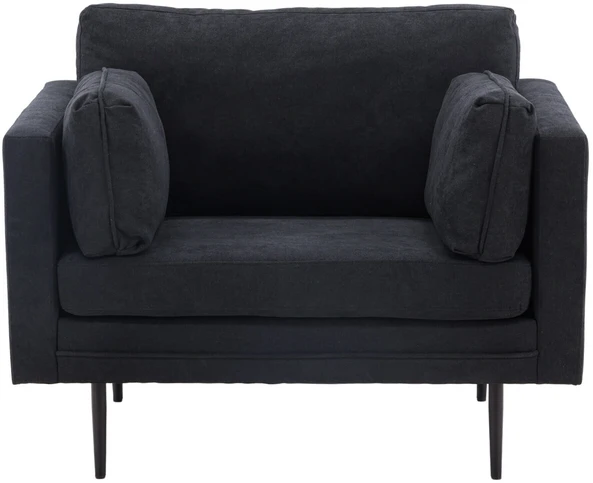 Venture Design Fotelis, Boom viengulė sofa, 86x84x110 cm, Juoda