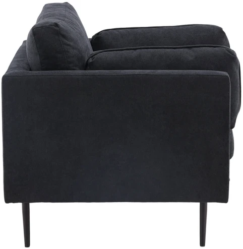 Venture Design Fotelis, Boom viengulė sofa, 86x84x110 cm, Juoda