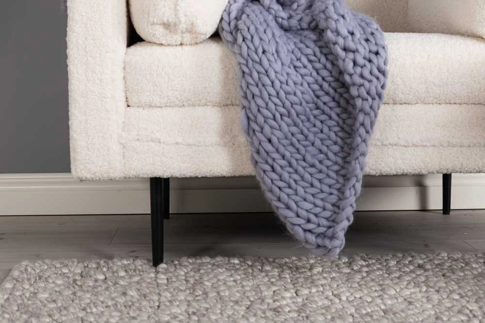 Venture Design Fotelis, Boom vienvietis kėdė - Teddy, 86x84x110 cm, Balta