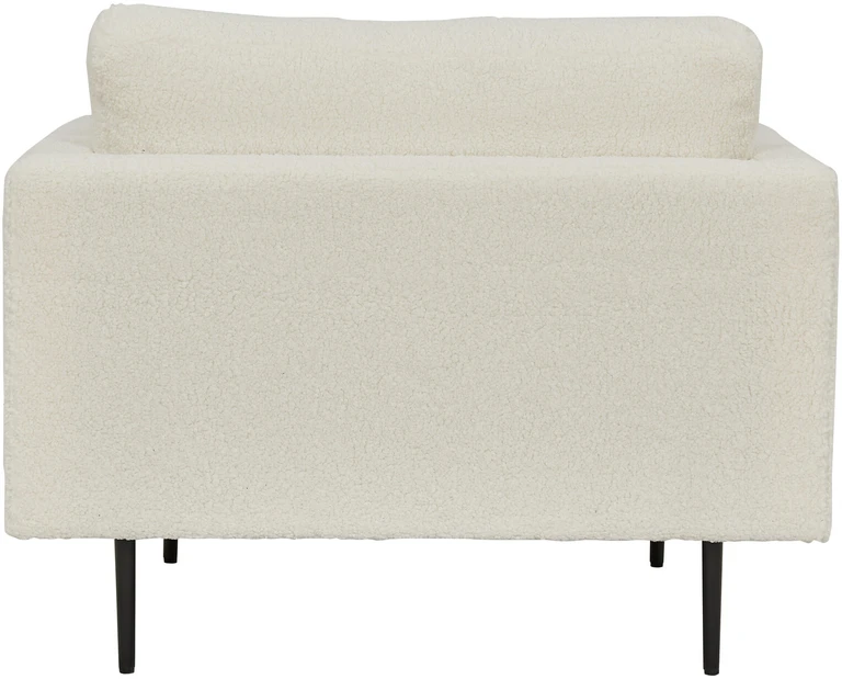 Venture Design Fotelis, Boom vienvietis kėdė - Teddy, 86x84x110 cm, Balta