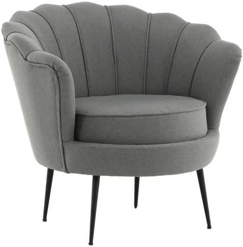 Venture Design Fotelis, Calais, 77x76x83 cm, Pilka