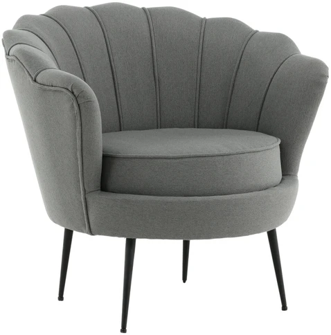Venture Design Fotelis, Calais, 77x76x83 cm, Pilka