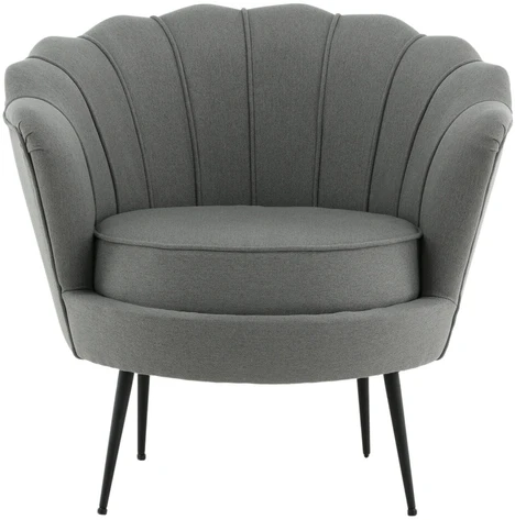 Venture Design Fotelis, Calais, 77x76x83 cm, Pilka