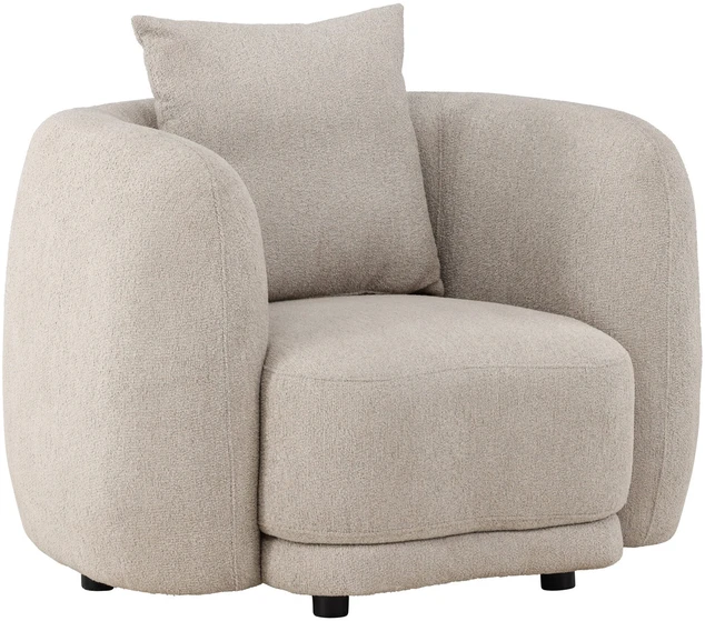 Venture Design Fotelis, Cielo 1-vietės sofa, 110x97x72 cm, Bežis