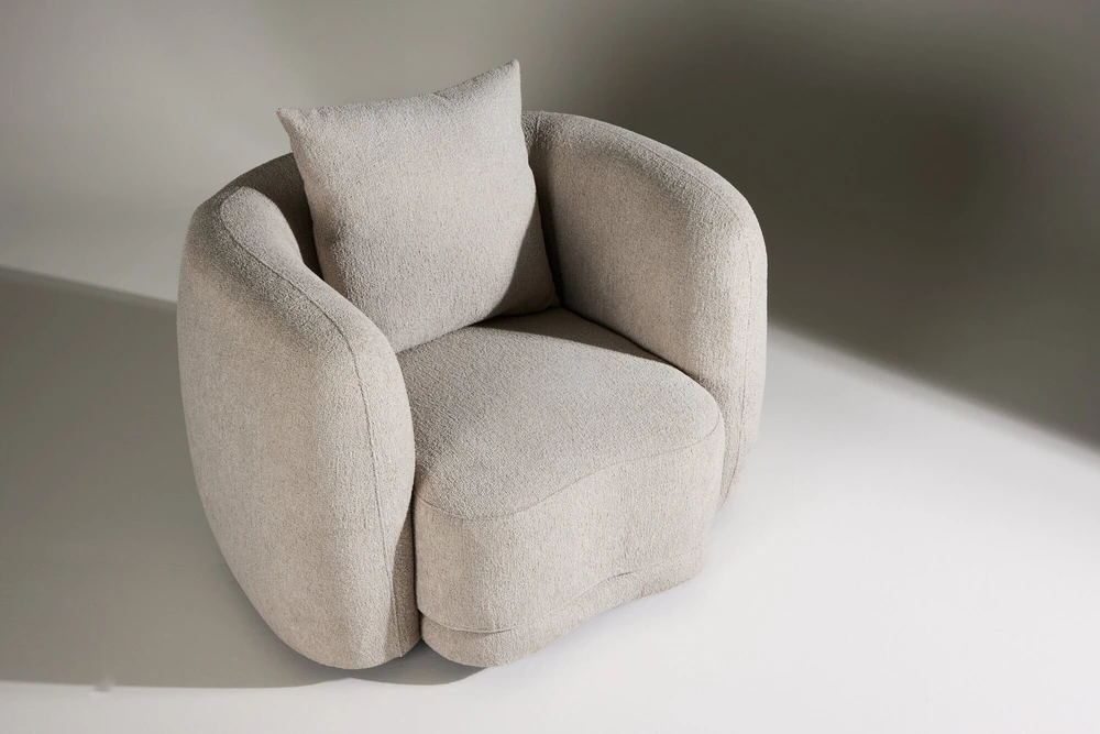 Venture Design Fotelis, Cielo 1-vietės sofa, 110x97x72 cm, Bežis