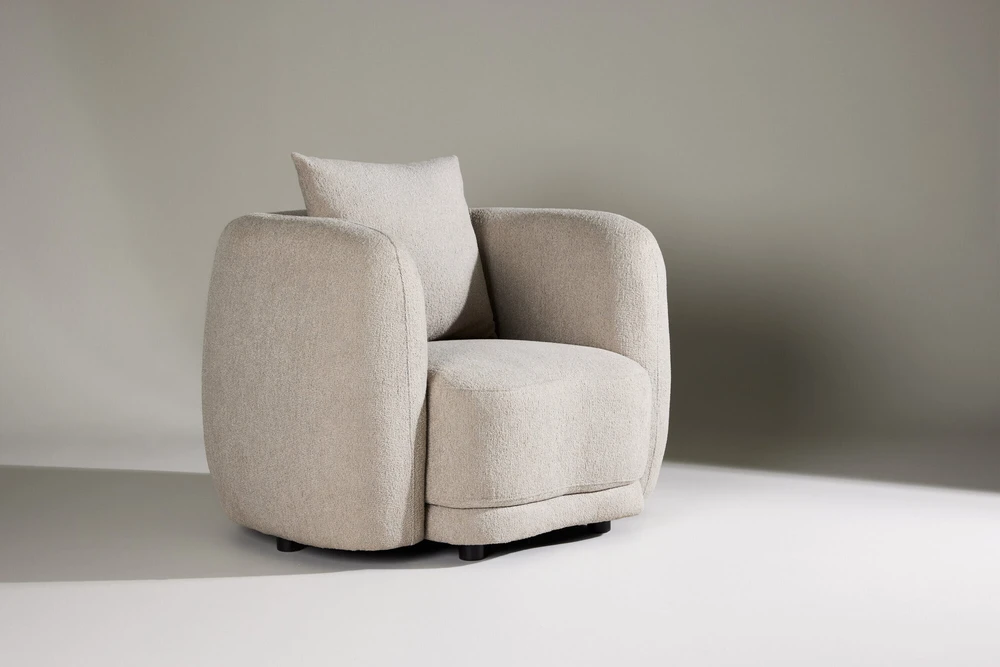 Venture Design Fotelis, Cielo 1-vietės sofa, 110x97x72 cm, Bežis