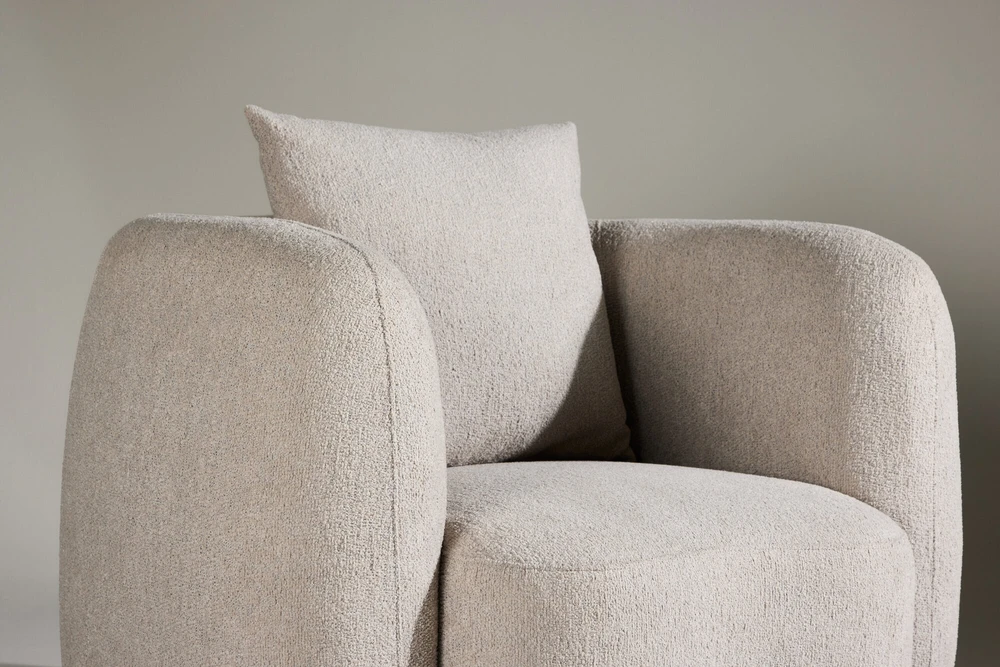 Venture Design Fotelis, Cielo 1-vietės sofa, 110x97x72 cm, Bežis