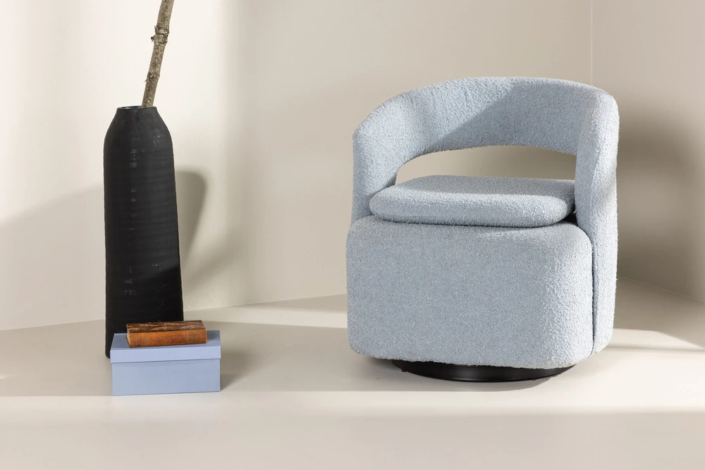 Venture Design Fotelis, Laurel, 72x69x75 cm, Šviesiai Mėlyna