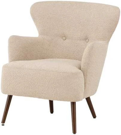 Venture Design Fotelis, Lincoln viengulė sofa, 77x85x76 cm, Bežis