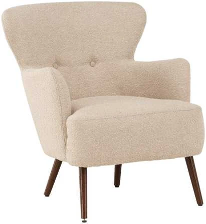 Venture Design Fotelis, Lincoln viengulė sofa, 77x85x76 cm, Bežis