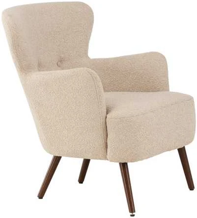Venture Design Fotelis, Lincoln viengulė sofa, 77x85x76 cm, Bežis