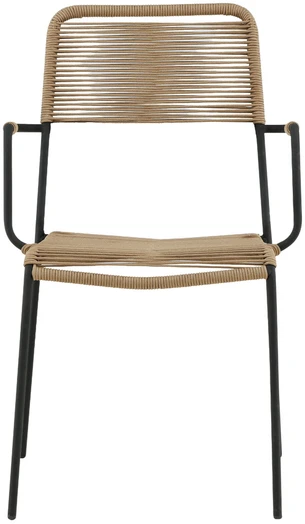 Venture Design Fotelis Lindos 44x40 cm Ruda poliesterio virvė